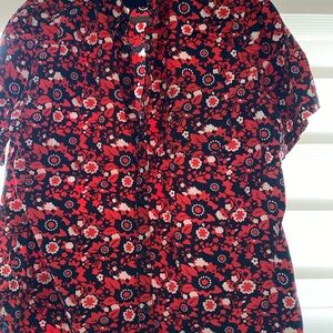 Amazing Denim and Flower Shirt.